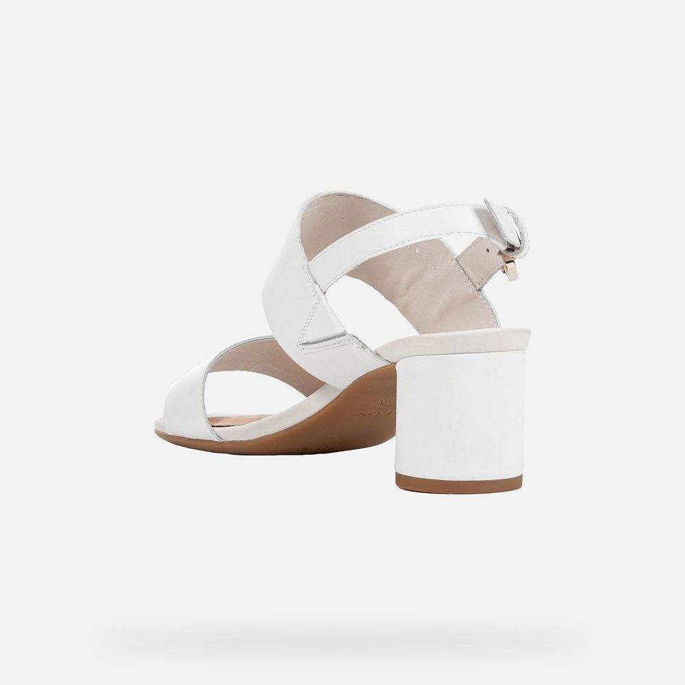 Sandalias Geox Senhora Branco - Ortensia - NJYCU5793